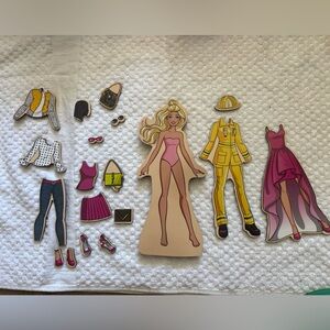 Barbie Magnetic Fashion Doll Dress-Up Set